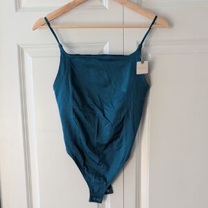 Anthropologie Teal Bodysuit NWT